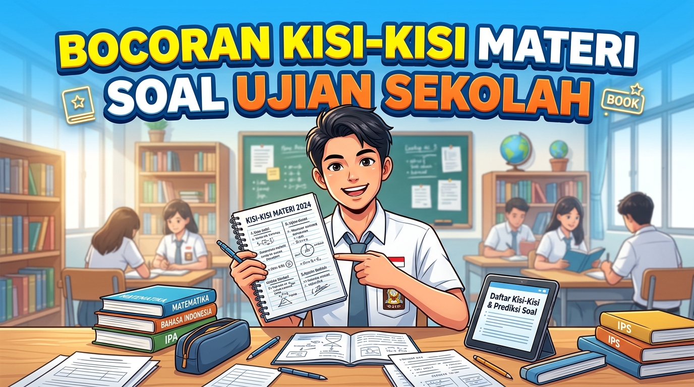 Bocoran Kisi-Kisi Materi Soal Ujian Sekolah, Panduan Belajar agar Lebih Siap Menghadapi Ujian