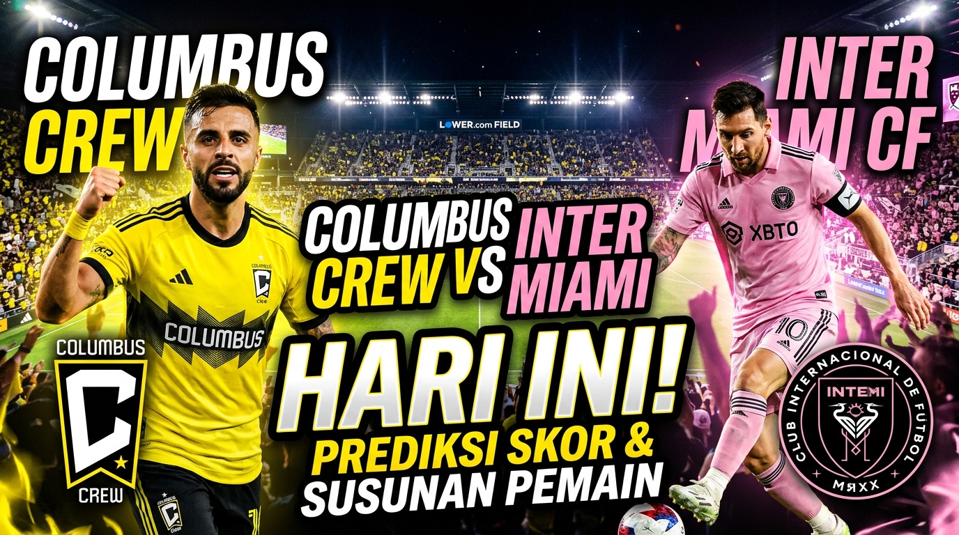 Columbus Crew vs Inter Miami Hari Ini: Prediksi Skor dan Susunan Pemain