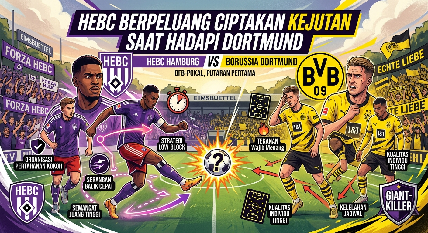 HEBC Berpeluang Ciptakan Kejutan Saat Hadapi Dortmund