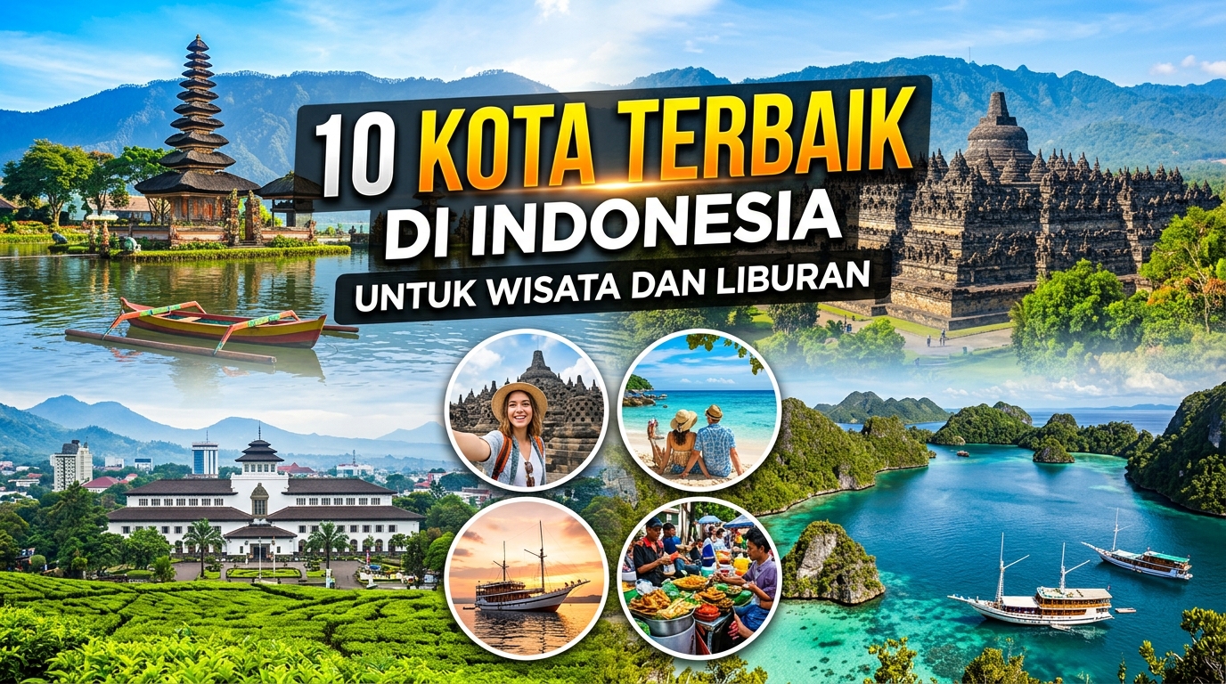 10 Kota Terbaik di Indonesia untuk Wisata dan Liburan