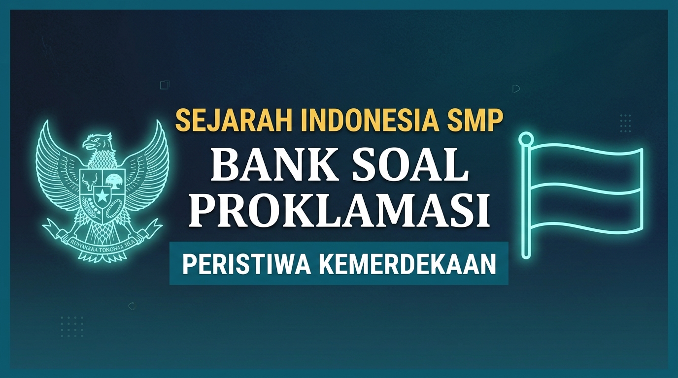 Bank Soal Sejarah Indonesia SMP: Peristiwa Proklamasi Kemerdekaan