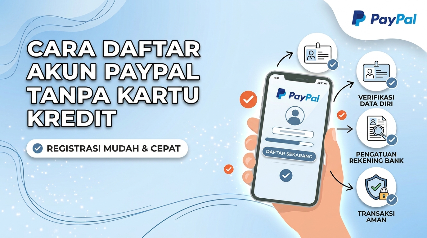 Cara Daftar Akun PayPal Tanpa Kartu Kredit dengan Aman