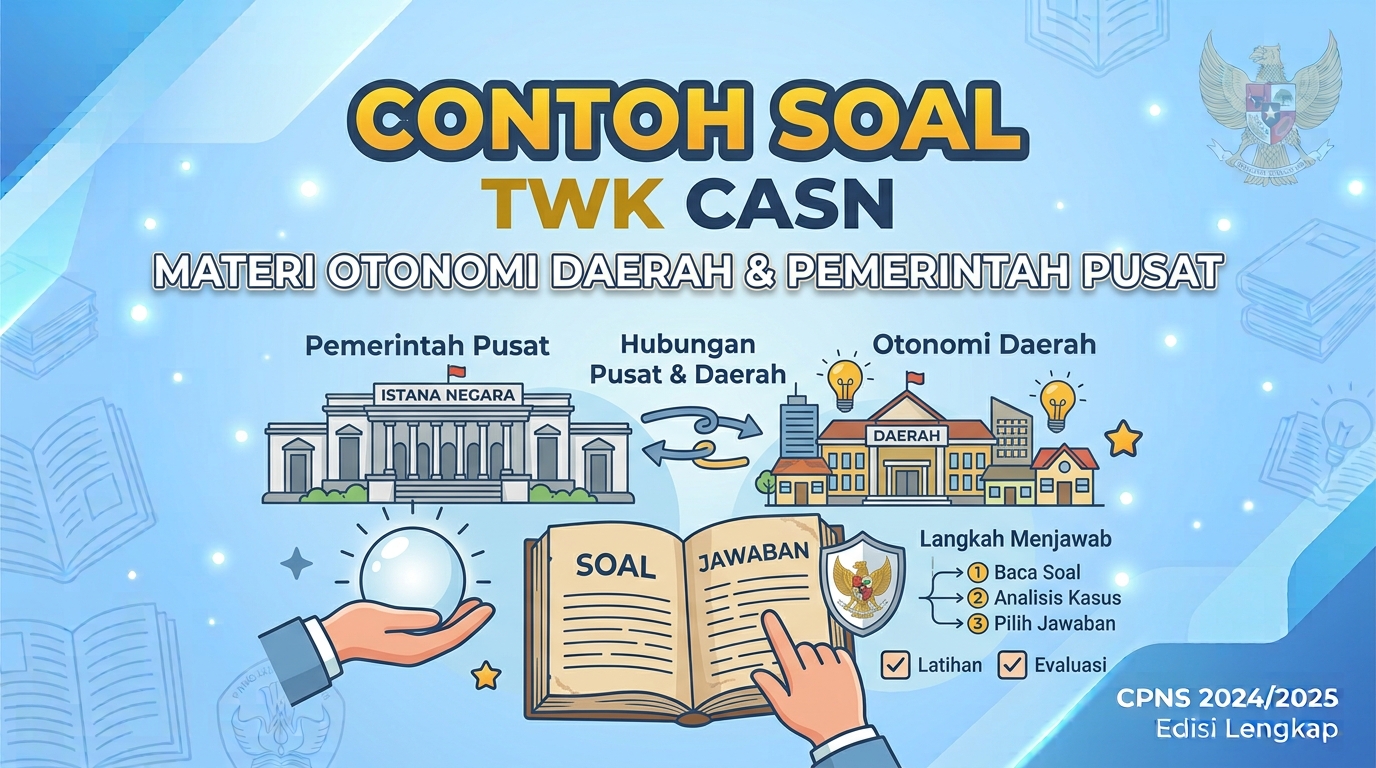 Contoh Soal TWK CASN Materi Otonomi Daerah dan Pemerintah Pusat