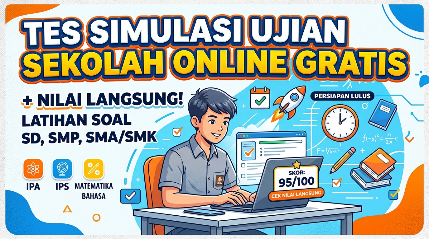 Tes Simulasi Ujian Sekolah Online Gratis dengan Nilai: Panduan Lengkap & Strategi Sukses