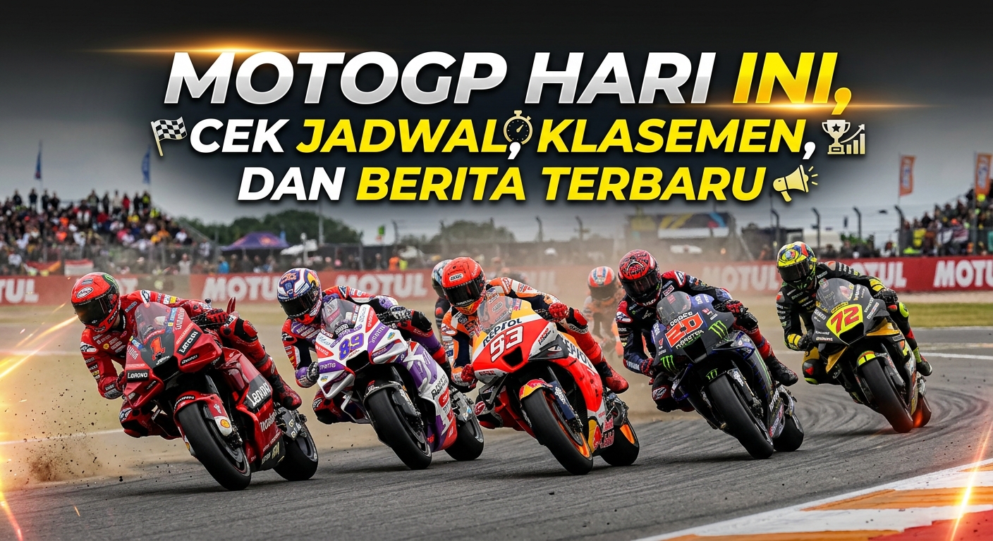 MotoGP Hari Ini, Cek Jadwal, Klasemen, dan Berita Terbaru