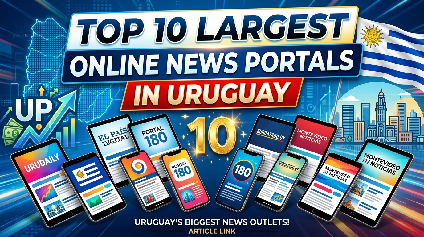 Top 10 Largest Online News Portals in Uruguay