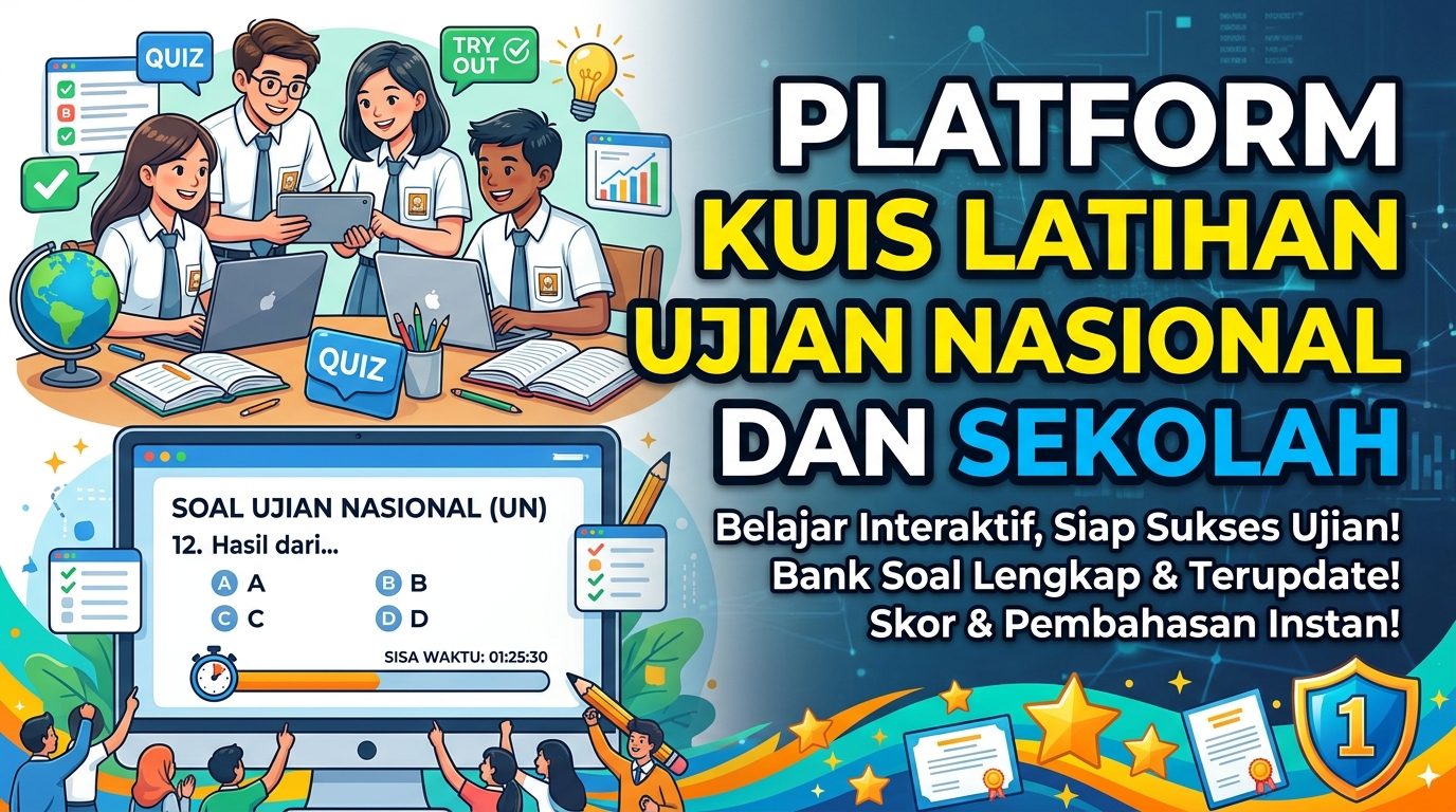 Platform Kuis Latihan Ujian Nasional dan Sekolah: Solusi Efektif Belajar Interaktif untuk Siswa