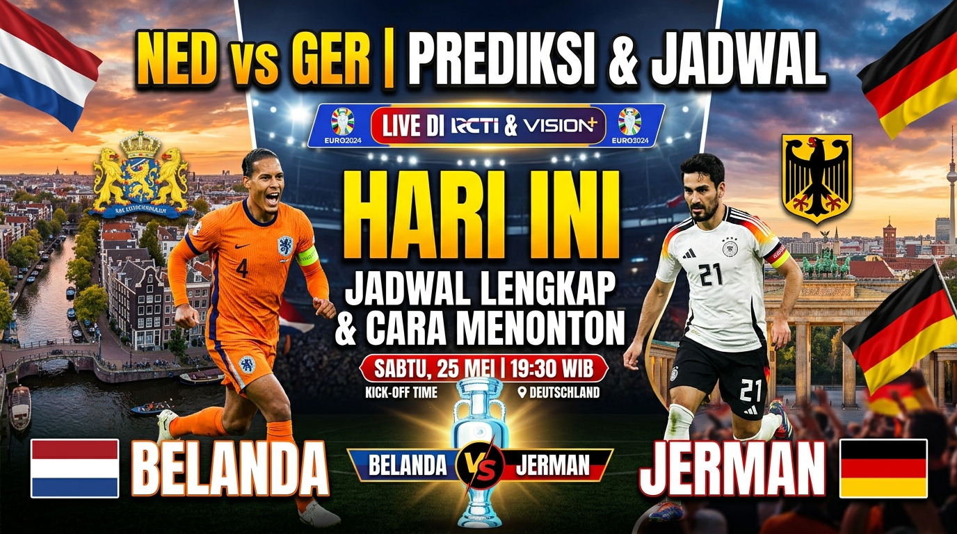 Netherlands vs Germany Hari Ini: Jadwal dan Cara Menonton Pertandingan