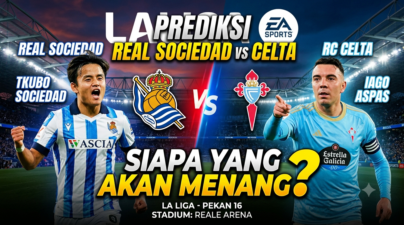Prediksi Real Sociedad vs Celta, Siapa yang Akan Menang?