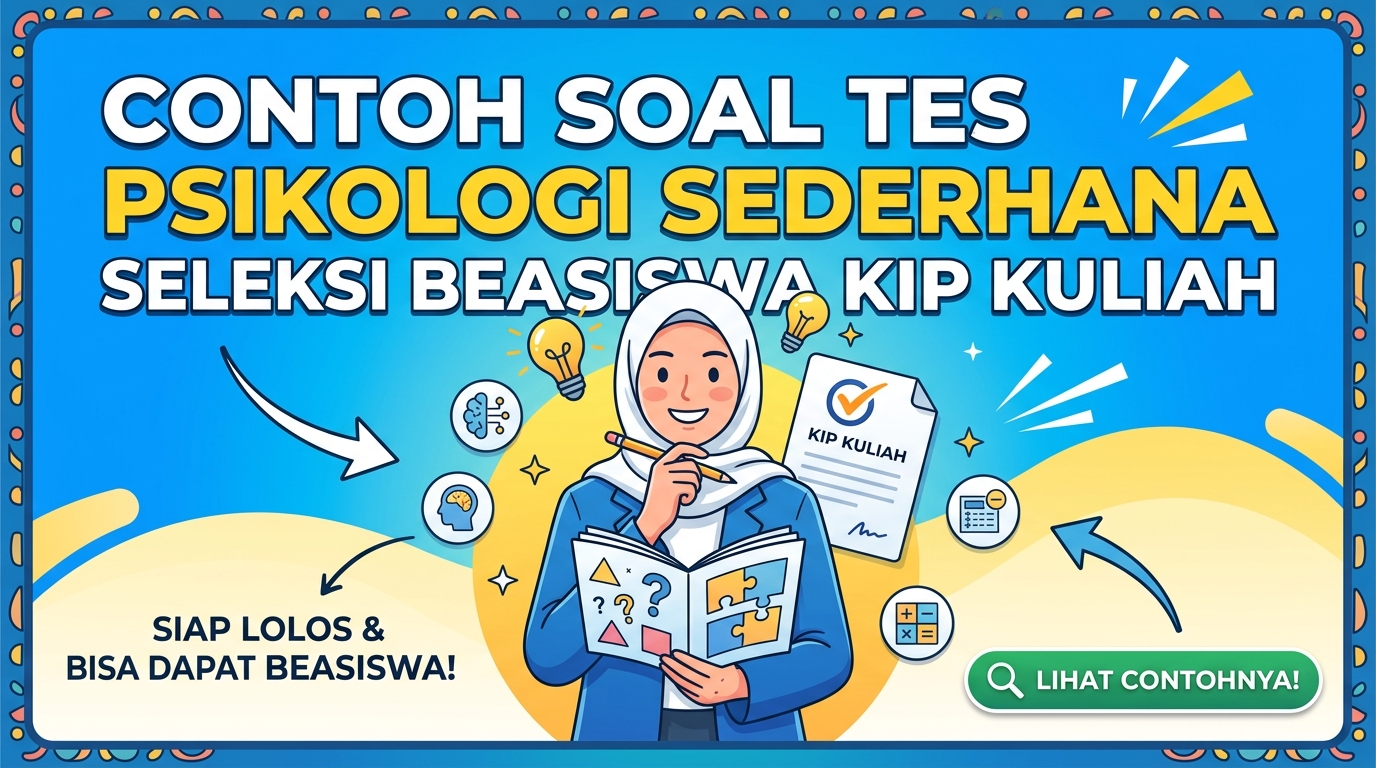 Contoh Soal Tes Psikologi Sederhana Seleksi Beasiswa KIP Kuliah