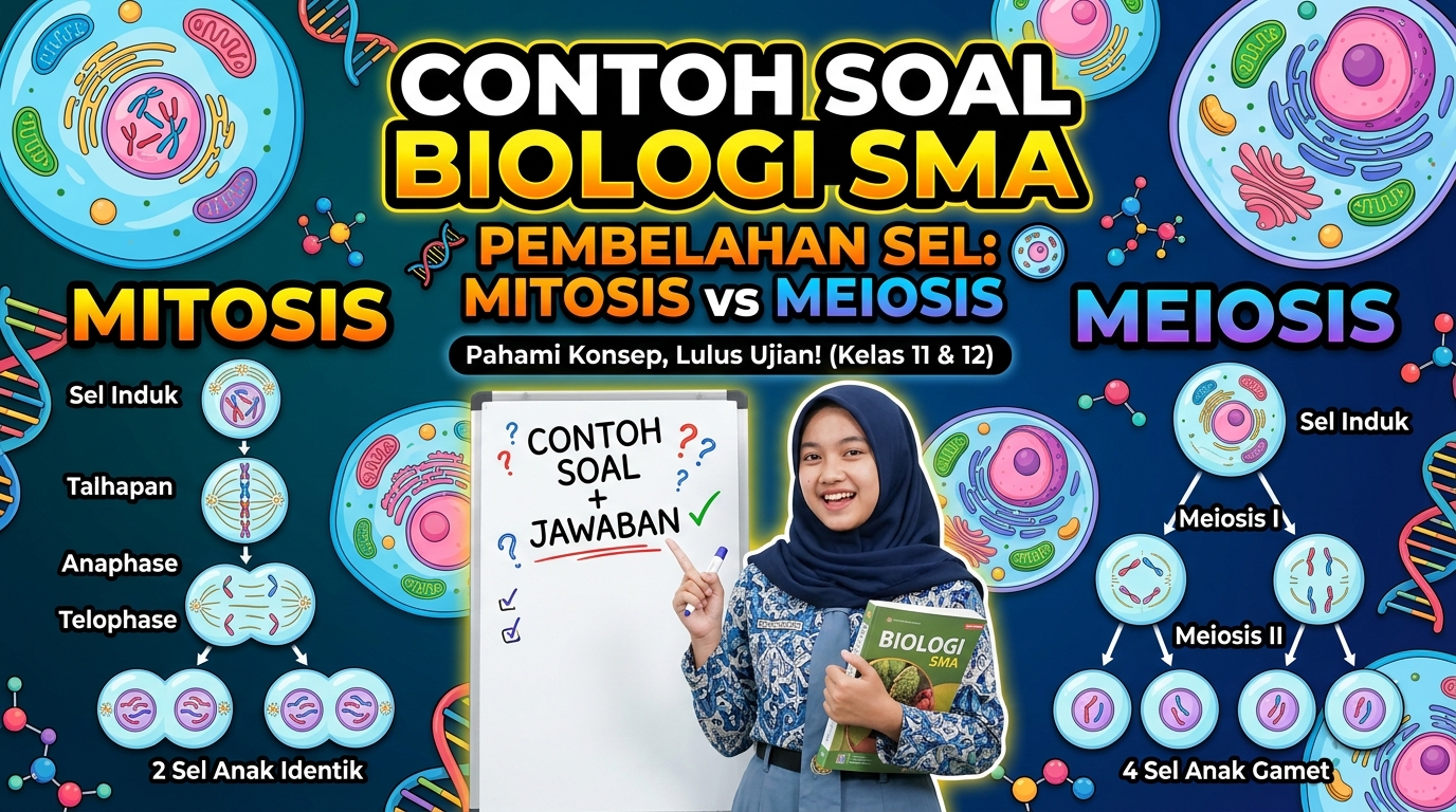 Contoh Soal Biologi SMA Materi Pembelahan Sel Mitosis dan Meiosis