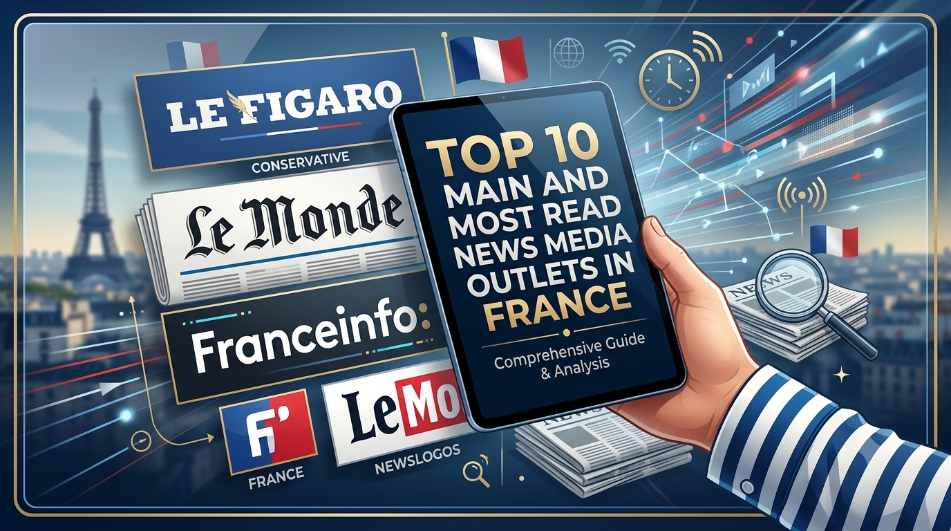 Top 10 Main and Most Read News Media Outlets in France