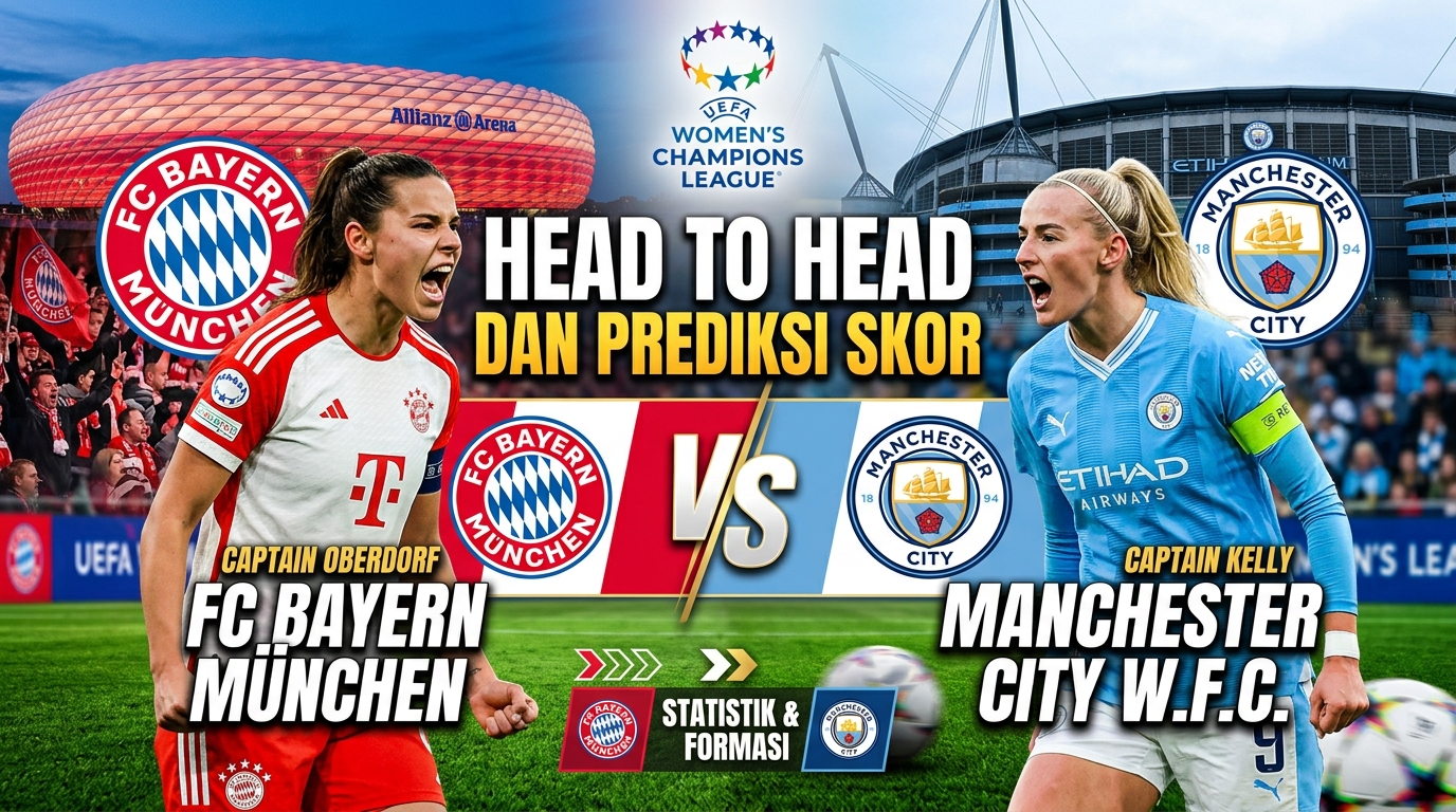 FC Bayern München vs Manchester City W.F.C.: Head to Head dan Prediksi Skor