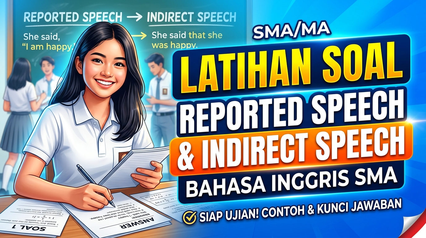 Latihan Soal Reported Speech dan Indirect Speech Bahasa Inggris SMA