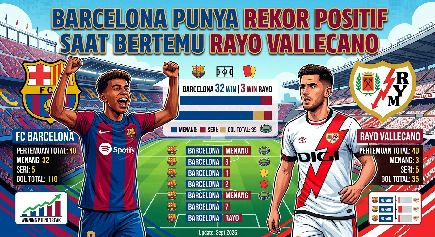 Barcelona Punya Rekor Positif Saat Bertemu Rayo Vallecano