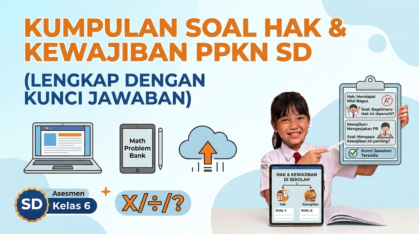 Kumpulan Soal Hak dan Kewajiban PPKn SD Beserta Kunci Jawaban