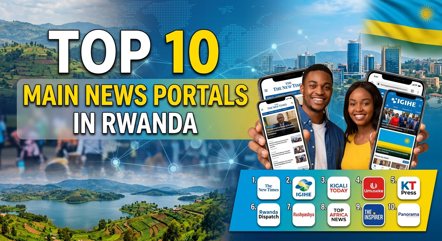 Top 10 Main News Portals in Rwanda