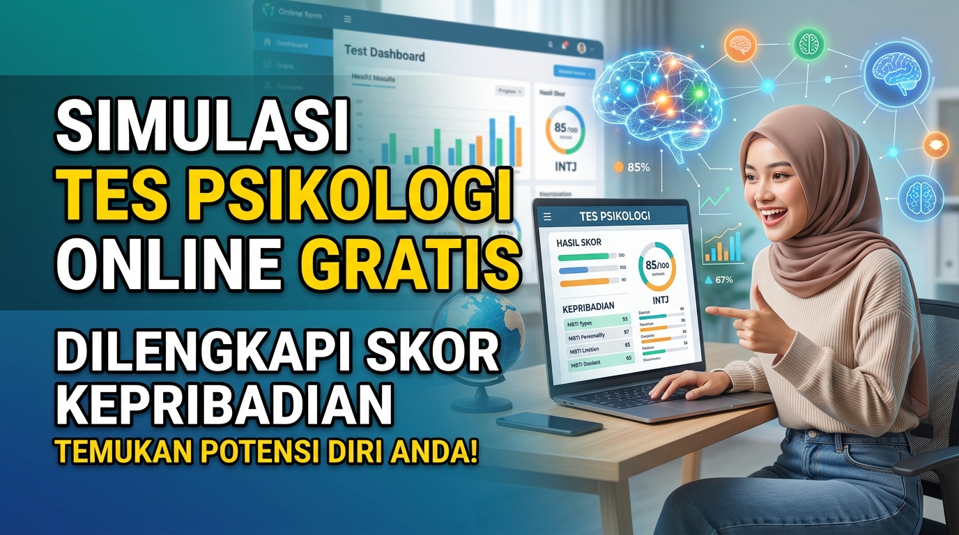 Simulasi Tes Psikologi Online Gratis Dilengkapi Skor Kepribadia
