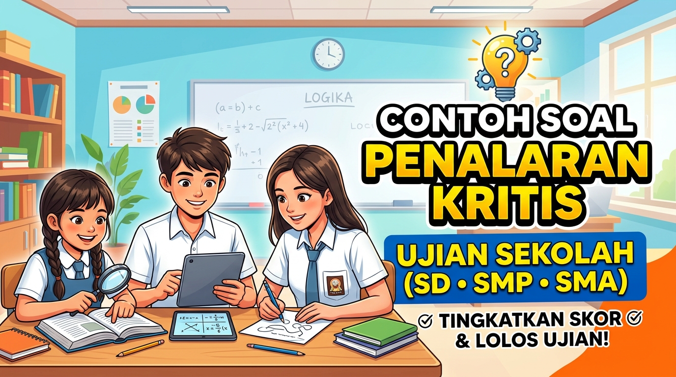 Contoh Soal Penalaran Kritis Ujian Sekolah SD SMP SMA