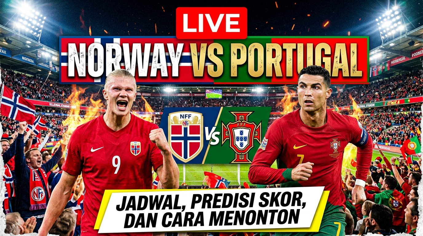 Norway vs Portugal Live: Jadwal, Prediksi Skor, dan Cara Menonton