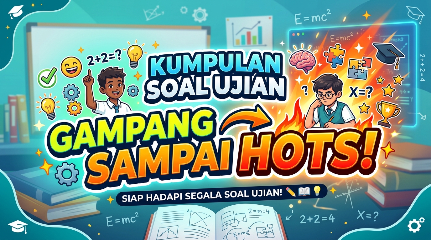 Kumpulan Soal Ujian Kategori Gampang sampai HOTS dan Pembahasannya
