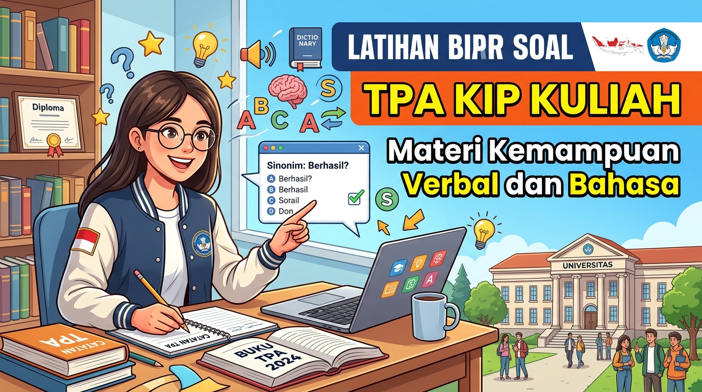 Bank Soal Seleksi KIP Kuliah Jalur Prestasi dan Reguler