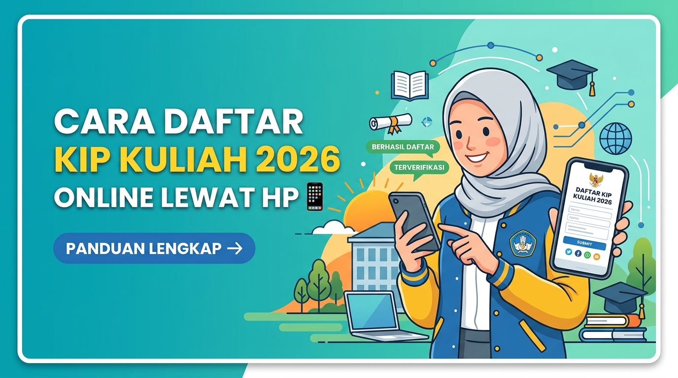 Cara Daftar KIP Kuliah 2026 Online Lewat HP Lengkap sampai Verifikasi