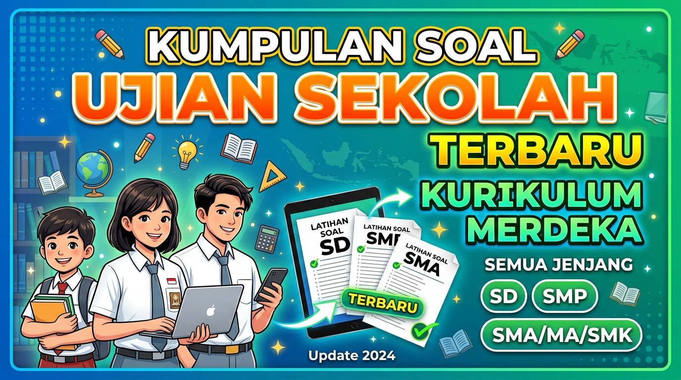 Kumpulan Soal Ujian Sekolah Terbaru Kurikulum Merdeka Semua Jenjang