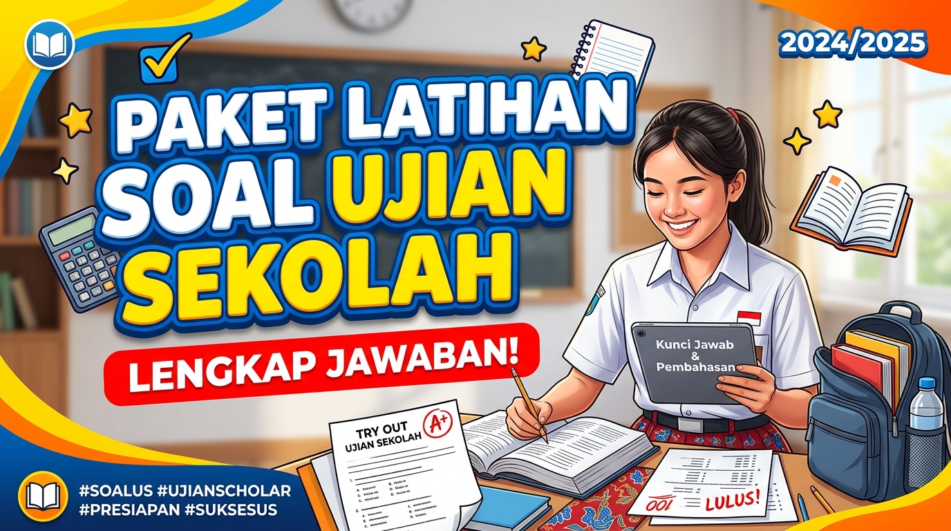 Paket Latihan Soal Ujian Sekolah Lengkap Jawaban untuk Persiapan Siswa