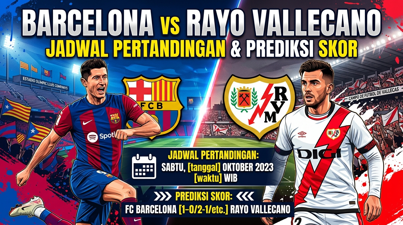 Barcelona vs Rayo Vallecano: Jadwal Pertandingan dan Prediksi Skor