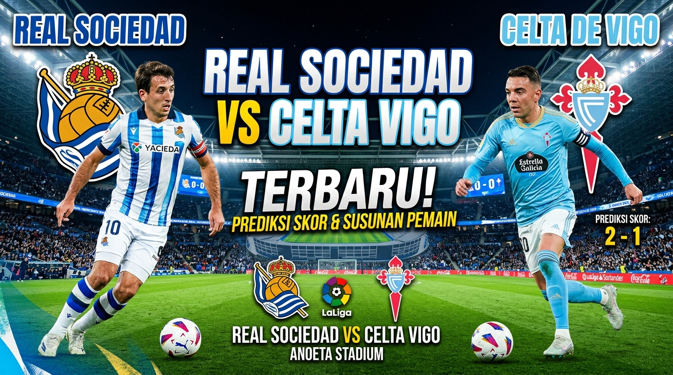 Real Sociedad vs Celta Terbaru: Prediksi Skor dan Susunan Pemain