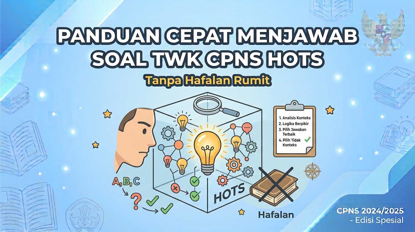 Panduan Cepat Menjawab Soal TWK CPNS HOTS Tanpa Hafalan Rumit