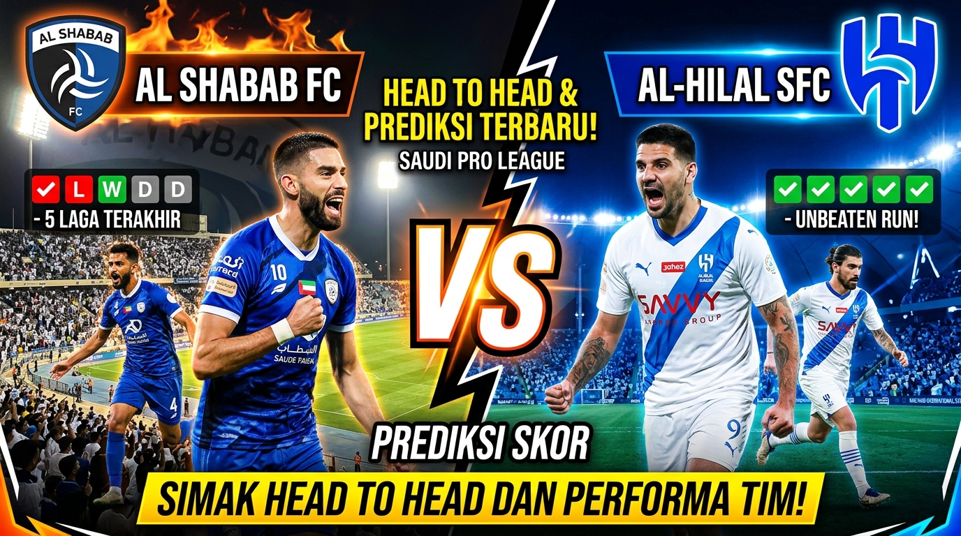 Al Shabab vs Al-Hilal terbaru, simak head to head dan performa tim