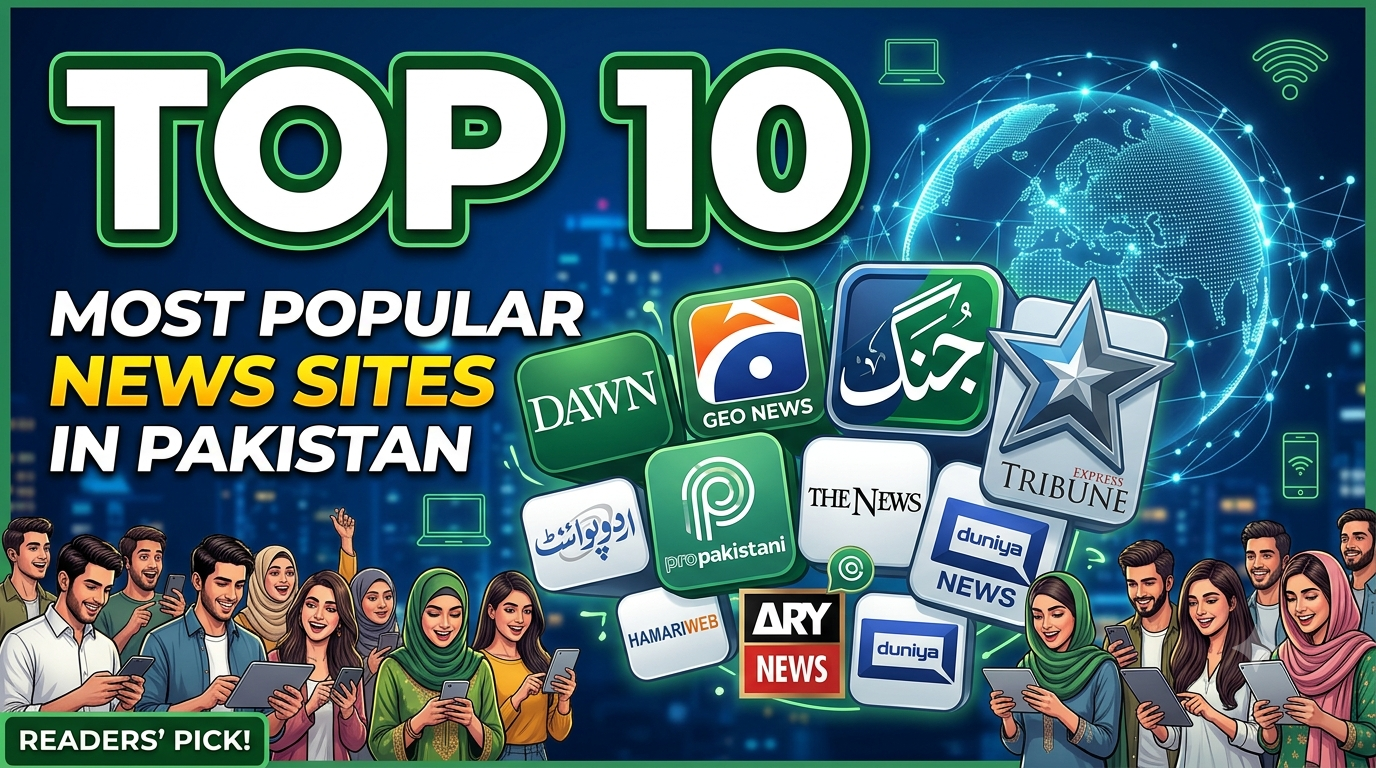 Top 10 Most Popular and Widely Read News Sites in Pakistan