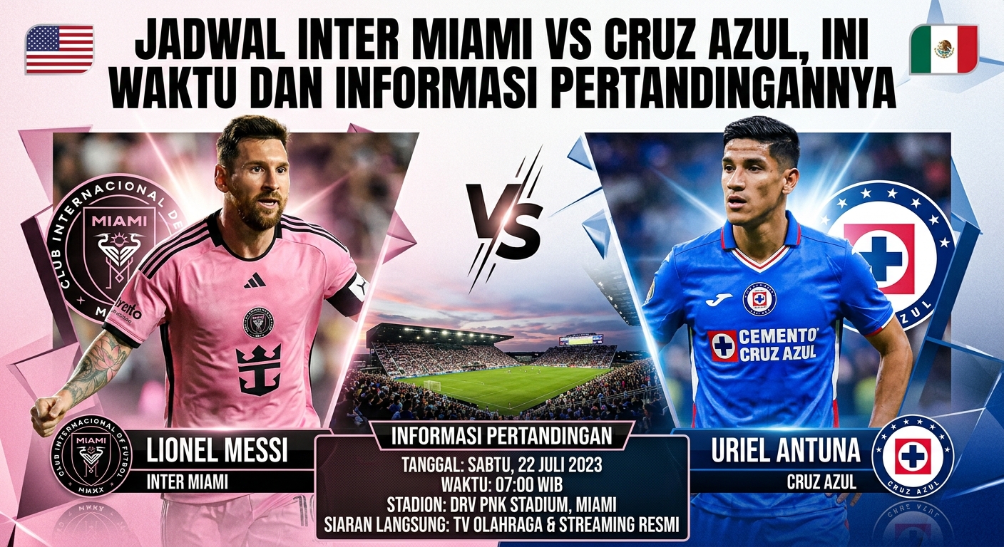 Jadwal Inter Miami vs Cruz Azul, Ini Waktu dan Informasi Pertandingannya