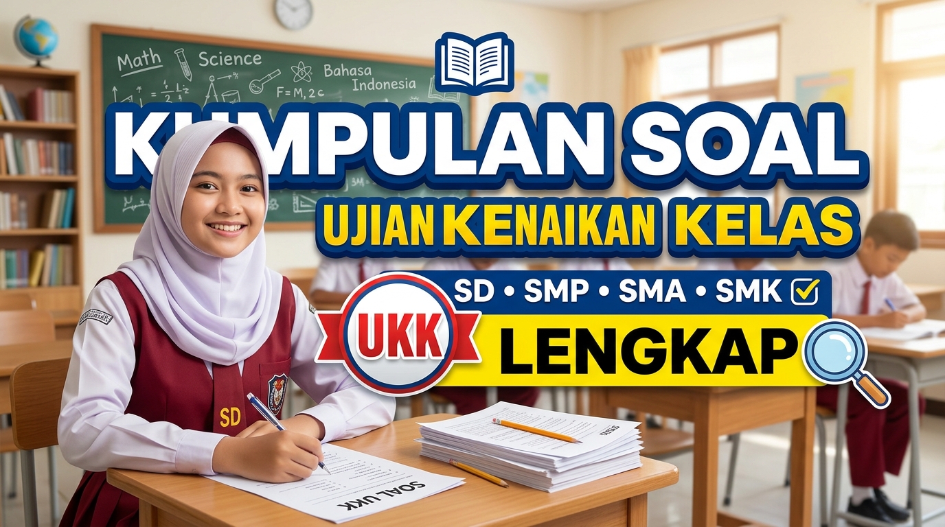 Kumpulan Soal Ujian Kenaikan Kelas UKK Lengkap untuk SD, SMP, dan SMA