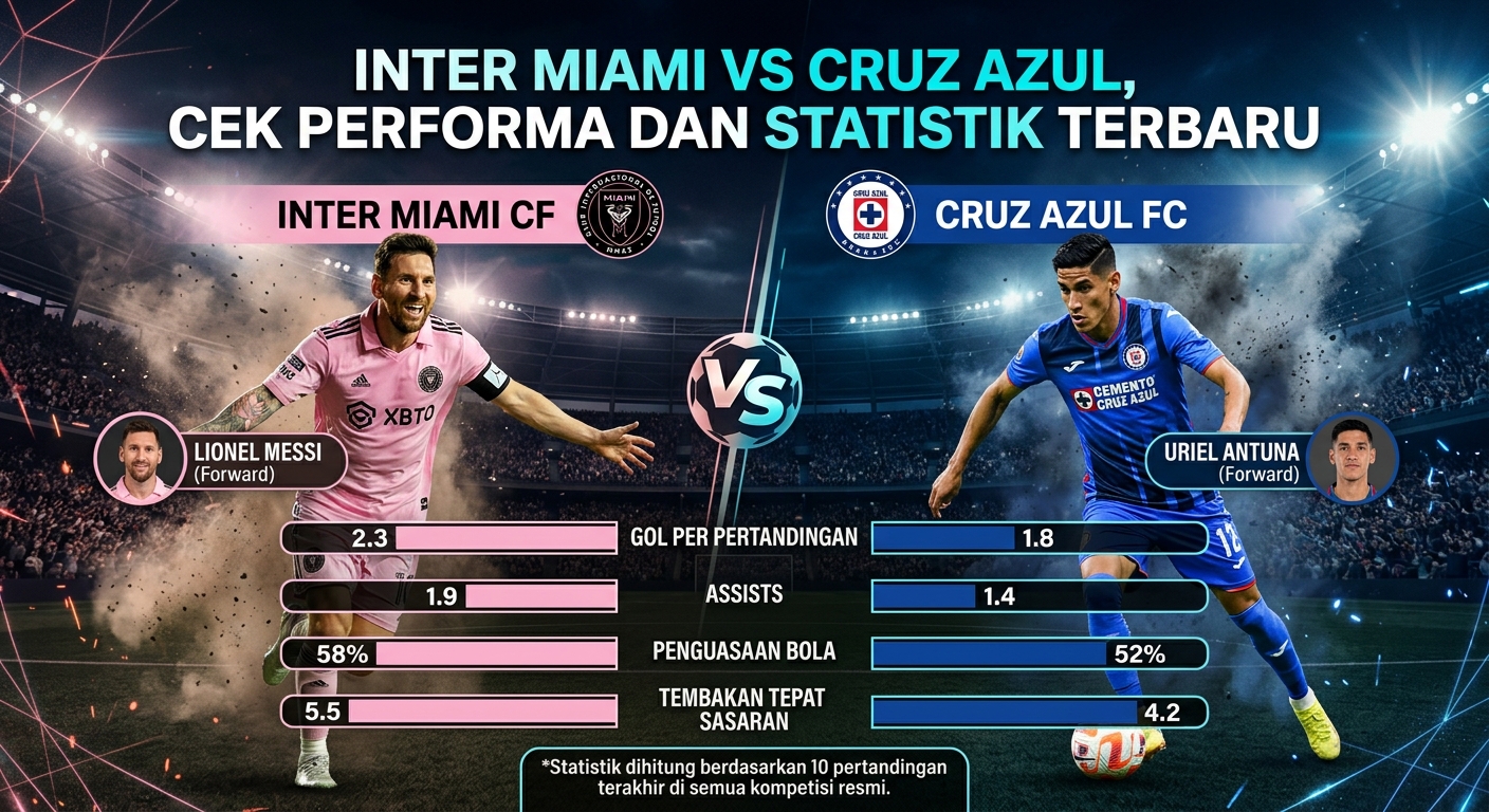 Inter Miami vs Cruz Azul, Cek Performa dan Statistik Terbaru