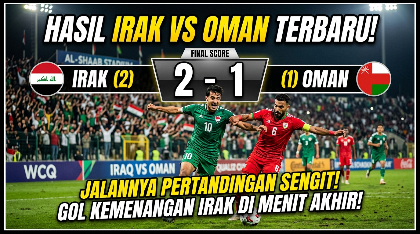 Hasil Irak vs Oman Terbaru: Skor Akhir dan Jalannya Pertandingan