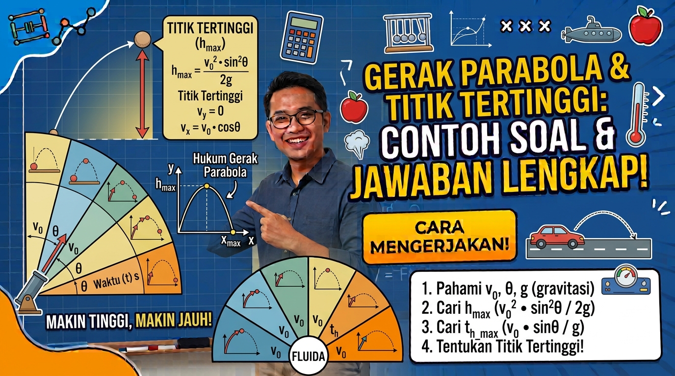 Contoh Soal Gerak Parabola Mencari Titik Tertinggi dan Cara Mengerjakannya