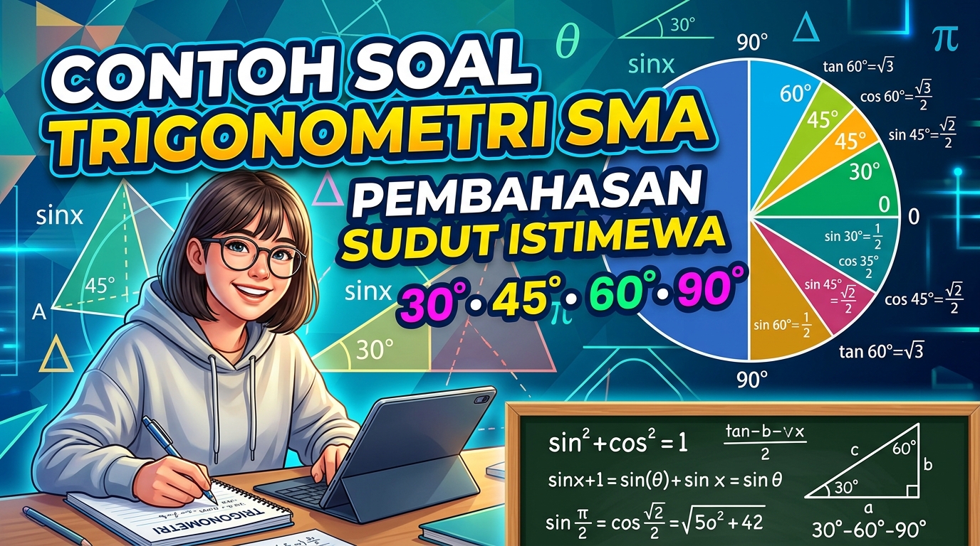 Contoh Soal Trigonometri SMA dan Pembahasan Sudut Istimewa