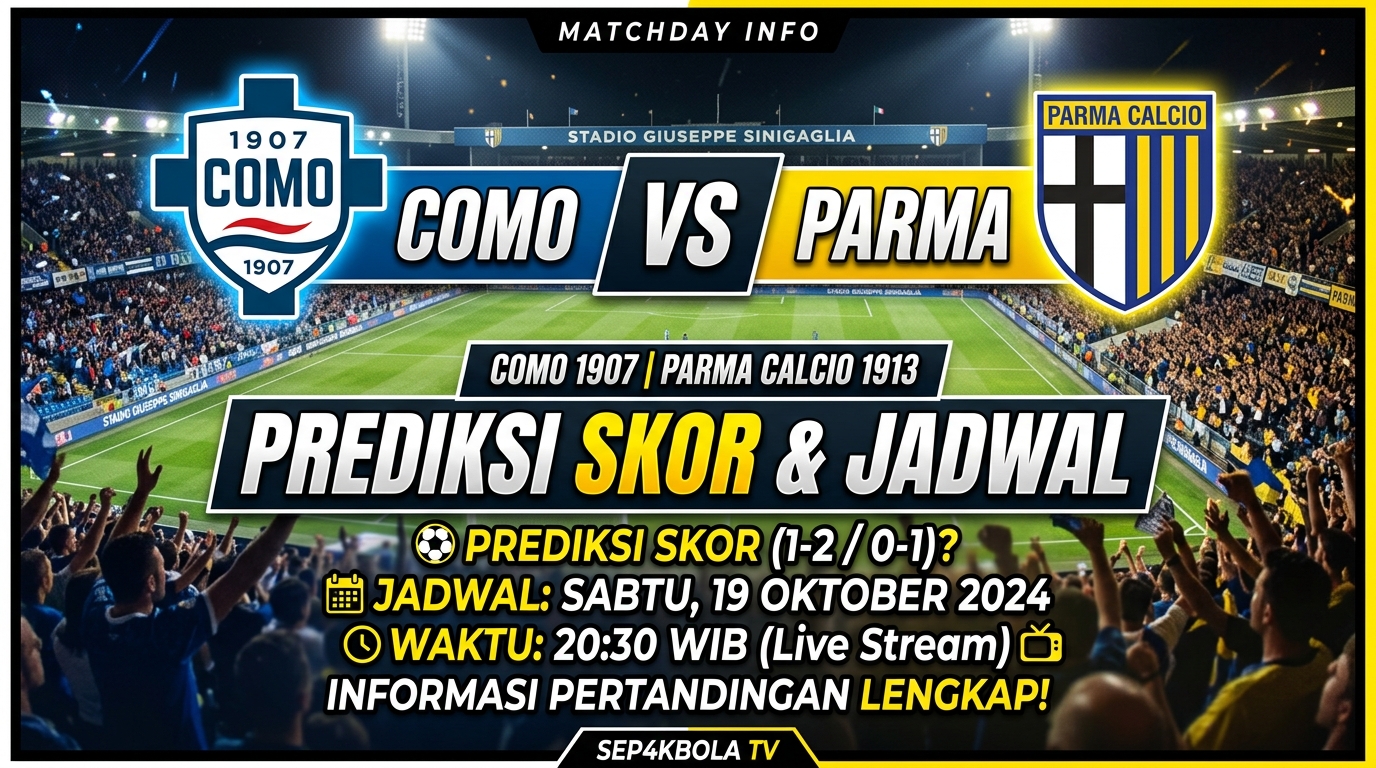 Como vs Parma: Prediksi Skor, Jadwal, dan Informasi Pertandingan