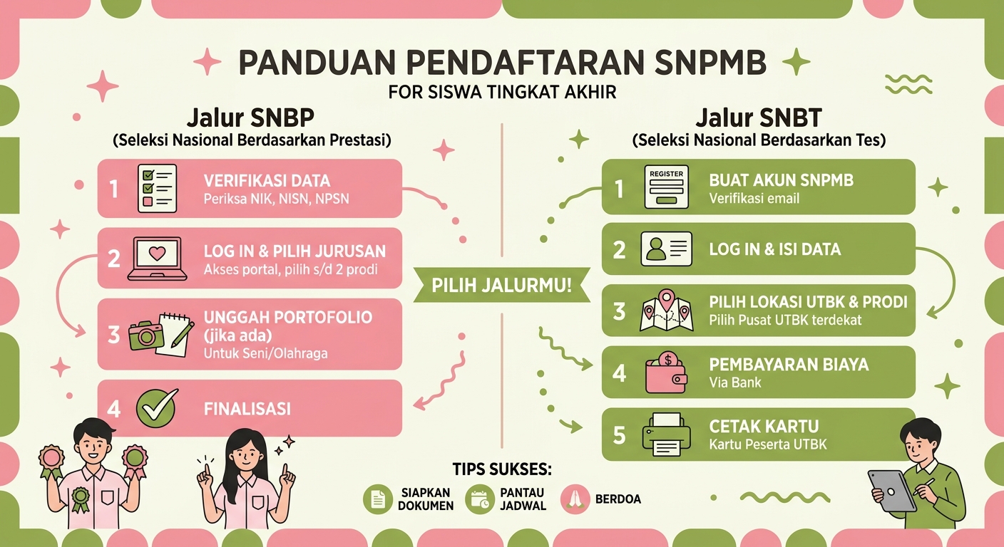 Cara Daftar SNPMB (SNBP dan SNBT) untuk Siswa Tingkat Akhir