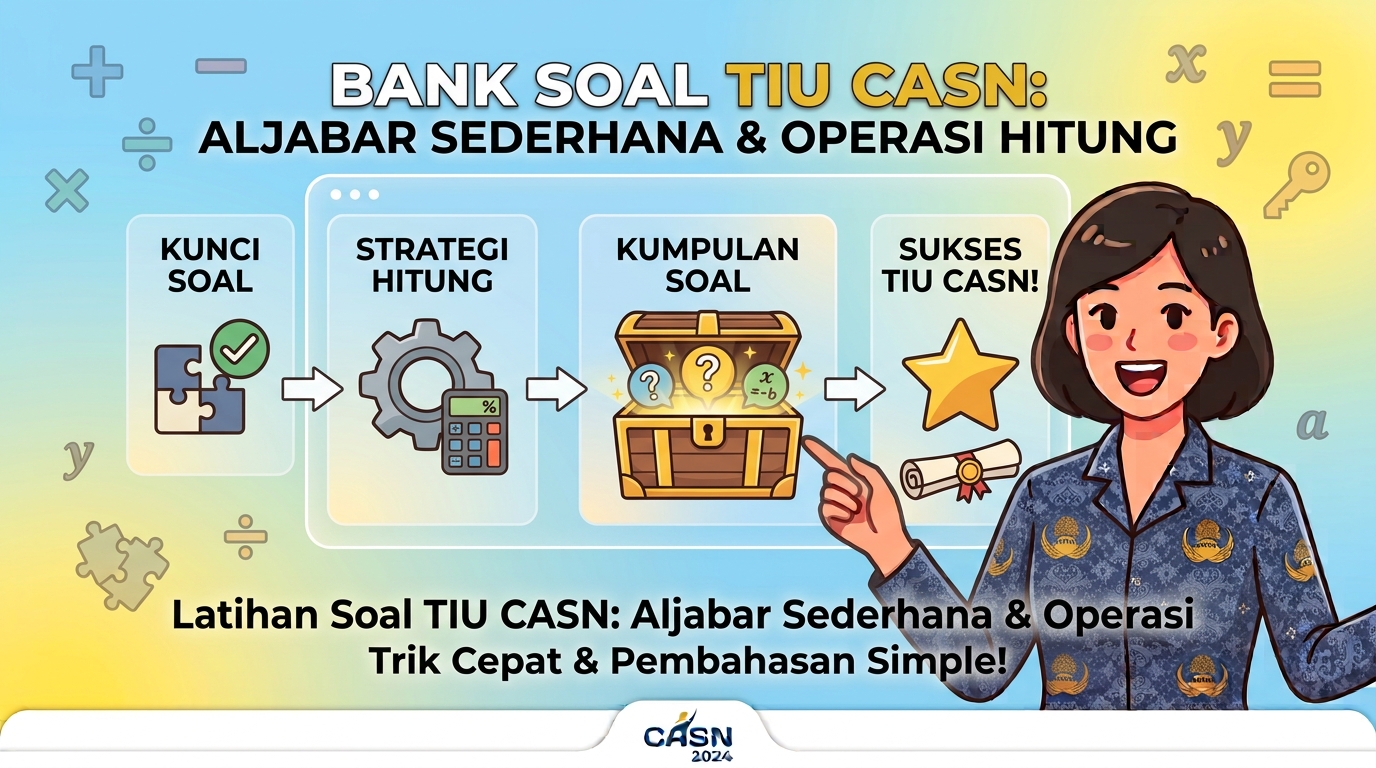 Bank Soal TIU CASN Aljabar Sederhana dan Operasi Hitung