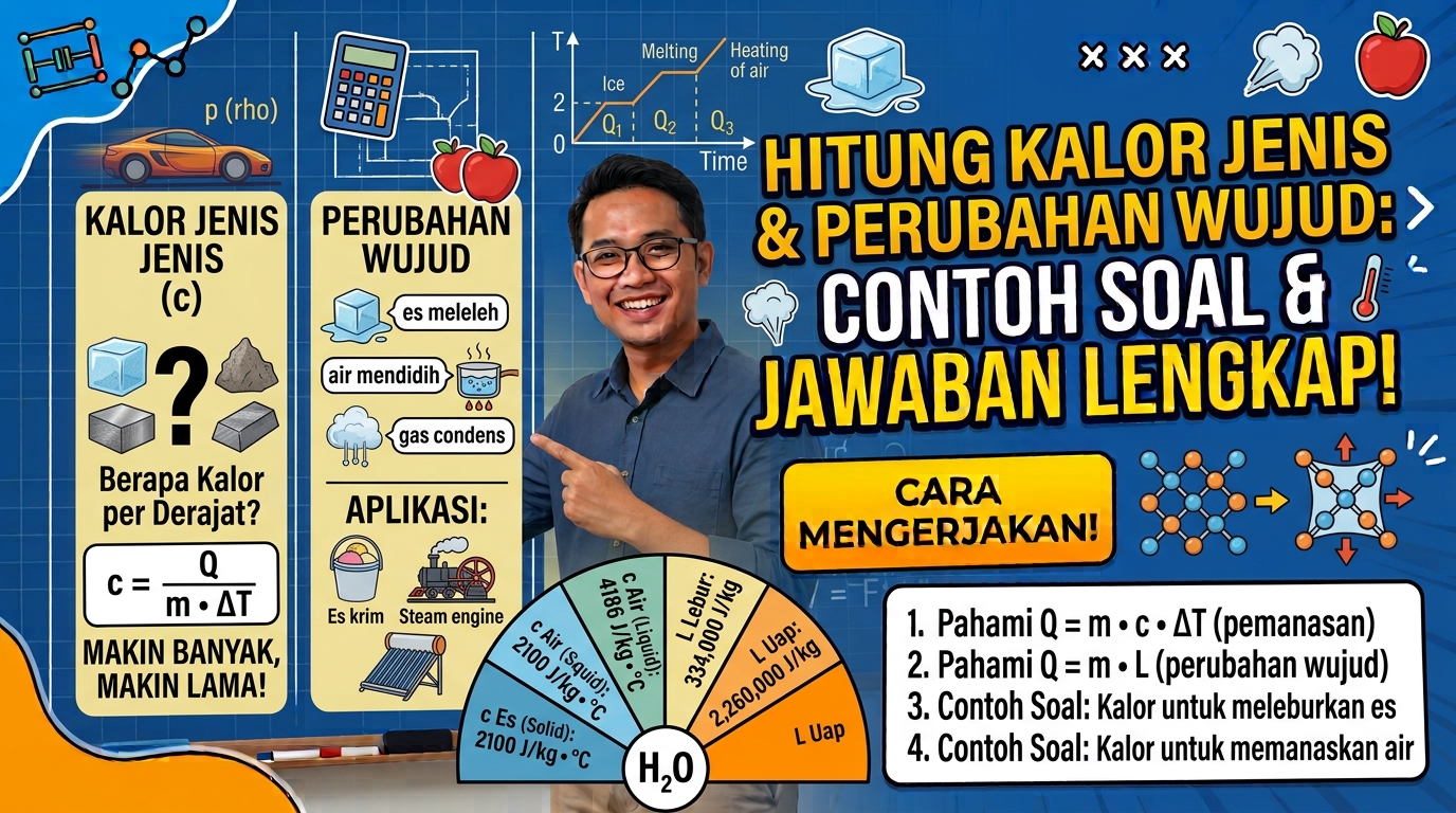Contoh Soal Menghitung Kalor Jenis dan Perubahan Wujud Zat beserta Cara Mengerjakannya