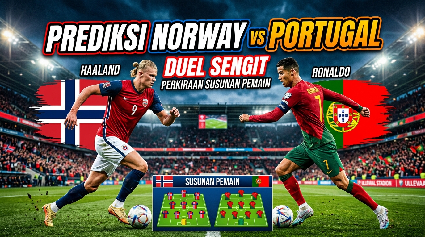 Prediksi Norway vs Portugal: Duel Sengit dan Perkiraan Susunan Pemain