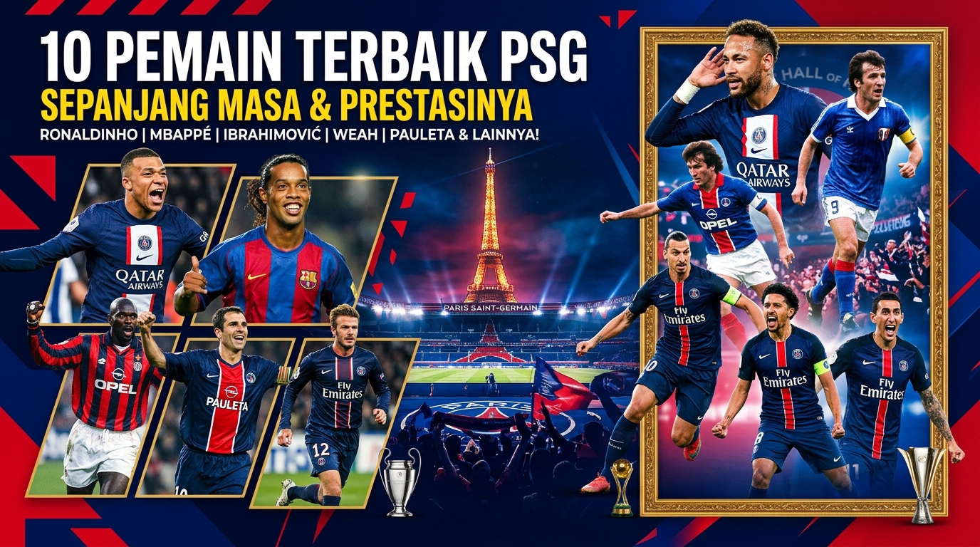 10 Pemain Terbaik PSG Sepanjang Masa dan Prestasinya