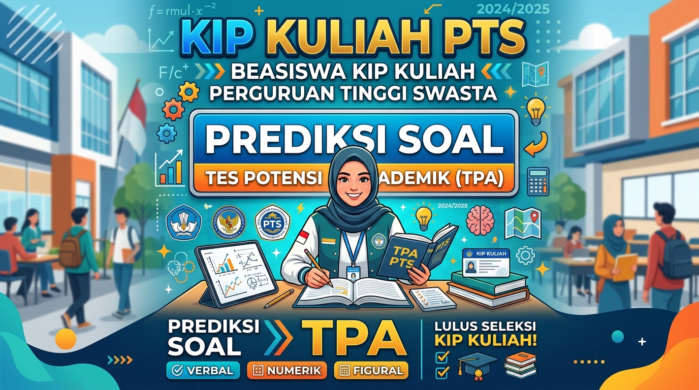 Prediksi Soal Tes Potensi Akademik KIP Kuliah Perguruan Tinggi Swasta