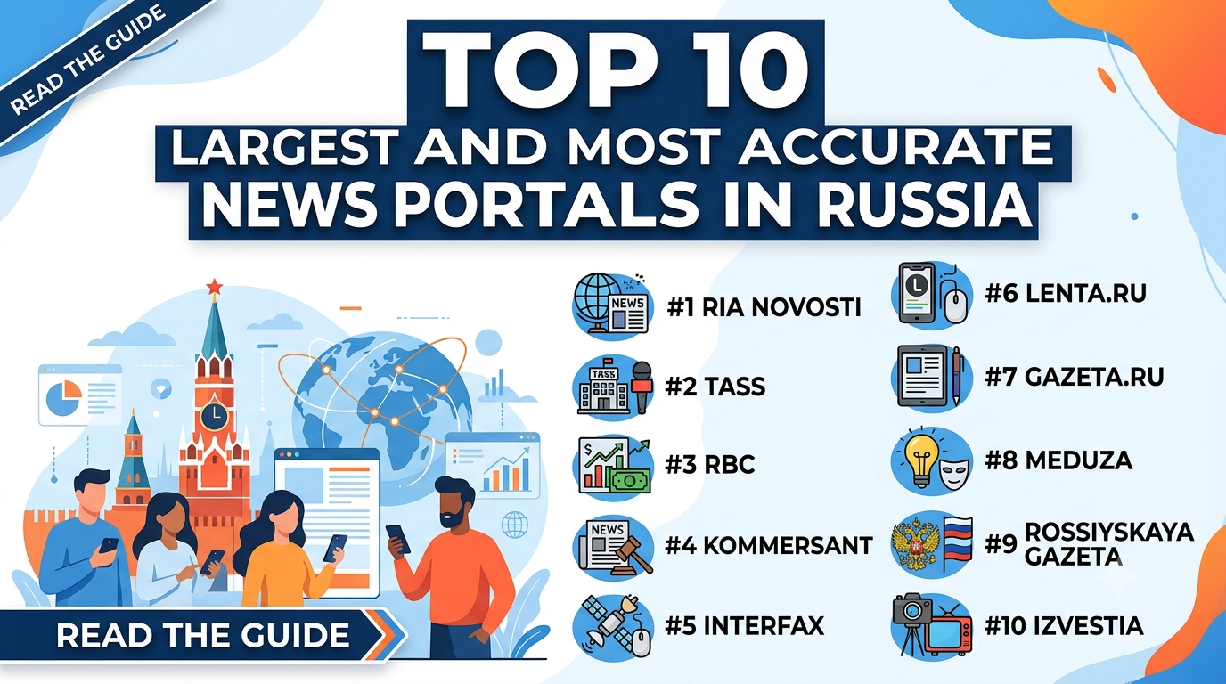 Top 10 Largest and Most Accurate News Portals in Russia