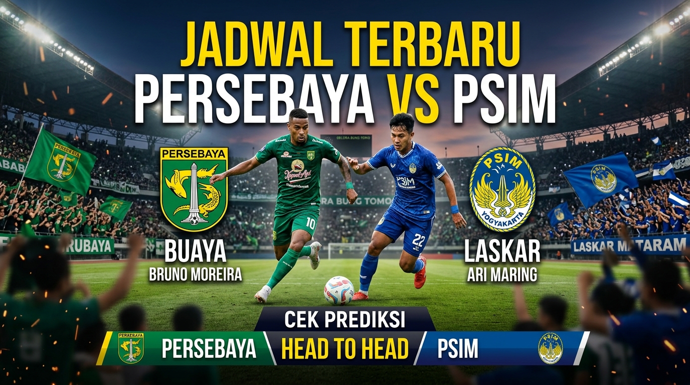 Jadwal Persebaya vs PSIM Terbaru, Cek Prediksi dan Head to Head