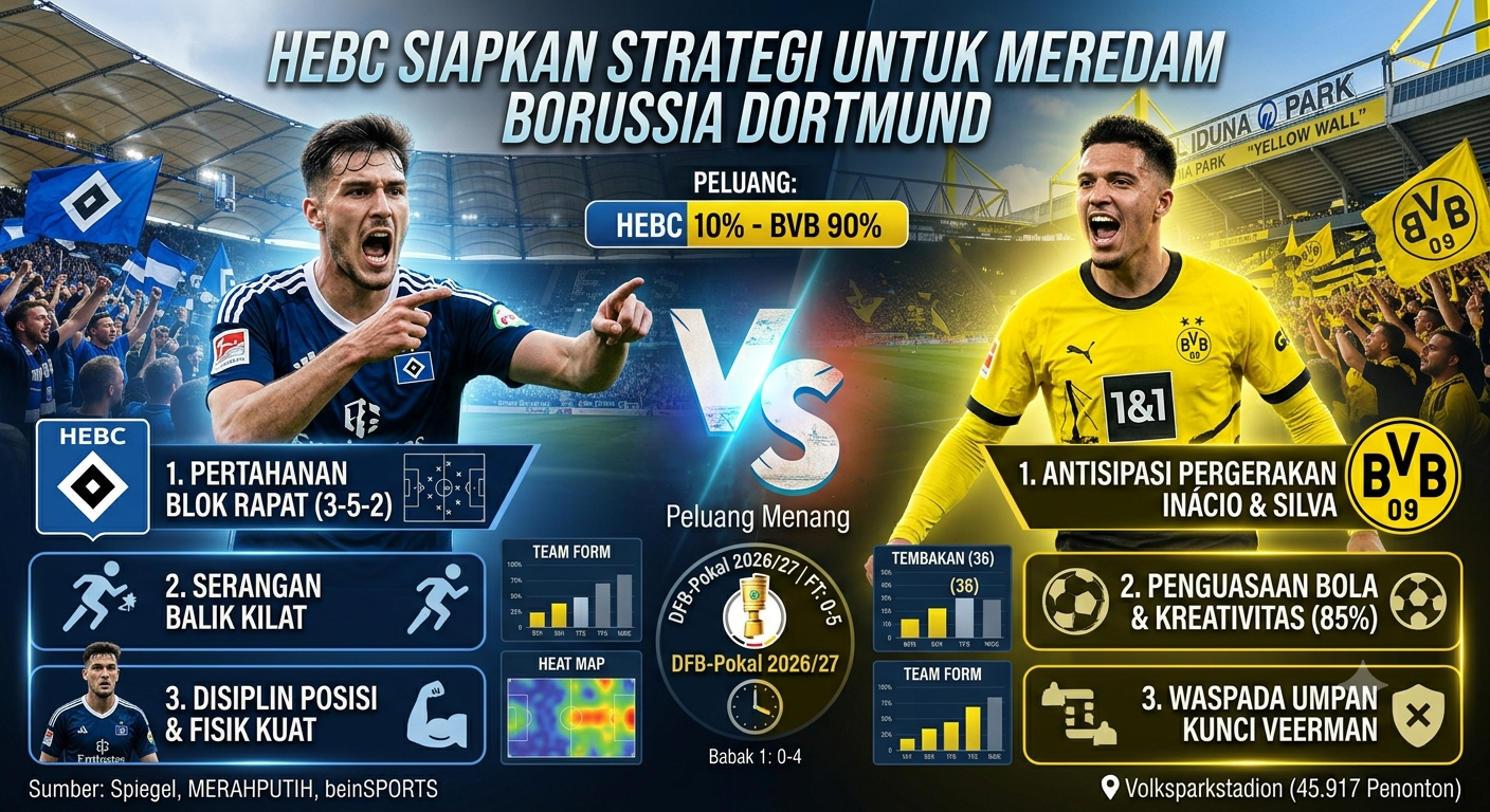 HEBC Siapkan Strategi untuk Meredam Borussia Dortmund